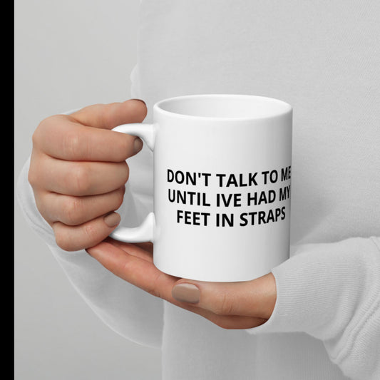 Feet in Straps Mug